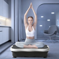 Machine de massage vibrante verticale portable pour usage domestique, brûle-graisse, plaque vibrante pour le corps, exercice amincissant, capacité max. 150 kg