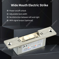 Corps de serrure en alliage de zinc, panneau latéral en acier inoxydable poli brossé, 12V 400kg, verrou électrique latéral en métal