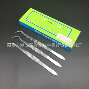 Pinzas Dentales de Acero Inoxidable con Punta Curva de 16 cm, Herramientas y Accesorios Esenciales para Exámenes de Terapia Oral - Product Image 2