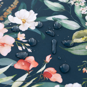 Thanh lịch Bohemian hải quân màu xanh hoa Khăn trải bàn với màu be tua in kỹ thuật số hoàn hảo cho sử dụng nhà phòng khách nhà bếp khách sạn - Product Image 6