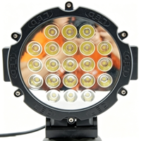 7-Inch 63W Round LED Work Light IP68 Waterproof 12-48V 4200 Lumens Auxiliary Driving Lamp for Offroad Car Truck Forklift