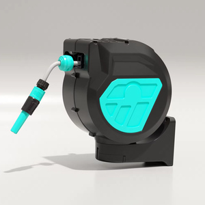 Enrouleur de <span class=keywords><strong>tuyau</strong></span> d'arrosage mural automatique à faible <span class=keywords><strong>bruit</strong></span> avec <span class=keywords><strong>tuyau</strong></span> anti-torsion en plastique, norme CNS, pour toilettage des animaux - Product Image 1