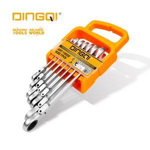 DingQi Hand <strong>Tools</strong> High Quality <strong>Spanner</strong> <strong>Tool</strong> Set 7 Pcs Flexible Ratchet Wrench Set - Product Image 1