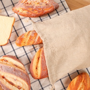 Borsa per il pane <span class=keywords><strong>in</strong></span> <span class=keywords><strong>tessuto</strong></span> di lino riutilizzabile riciclata biodegradabile di design personalizzato personalizzabile all'ingrosso - Product Image 2