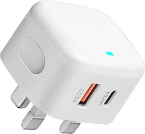 Venta caliente <span class=keywords><strong>precio</strong></span> de fábrica molde privado 20W Reino Unido enchufe fijo PD cargador USB A + C cargador rápido PD cargador para iphone15 - Product Image 1