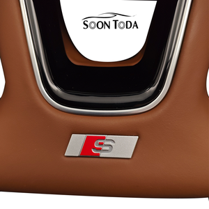 <span class=keywords><strong>Volante</strong></span> de Cuero Personalizado para <span class=keywords><strong>Audi</strong></span> RS4 RS6 RS7 SQ5 Q3 Q5 Q7 R8 A3 A4 A5 A6 C7 B6 B8 B9 RS3, Empuñadura de Cuero Perforado - Product Image 4