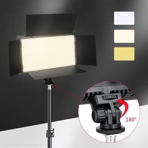 Lampe vidéo LED-600 LED Lumière de photographie professionnelle Dimmable 3200-5600K pour Studio Live Stream Makeup <span class=keywords><strong>Photo</strong></span> Live Photography - Product Image 4
