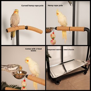 Attività di uccelli Indoor e fornitura di riposo triangolo persico per uccelli Premium stabile struttura antiscivolo Base sicura - Product Image 4