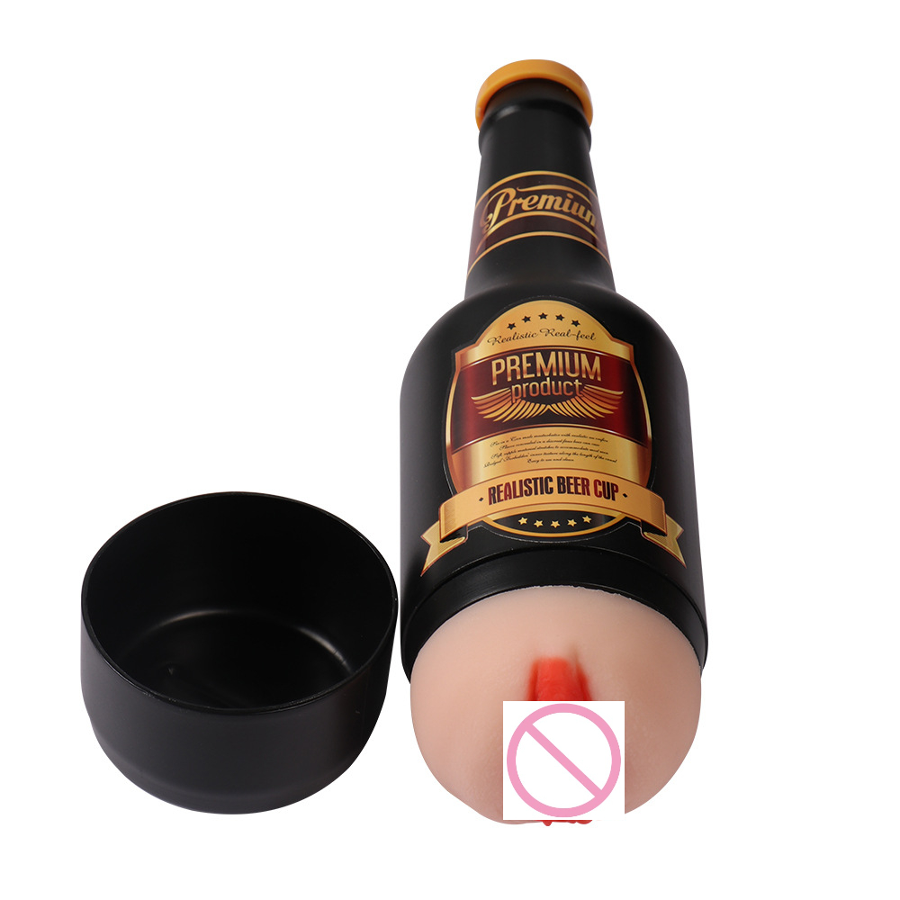 Beer Mug Model Male Masturbation Cup - Simulates Vagina