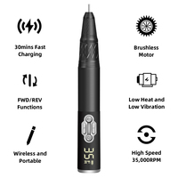 E File Nail Supply Portable Pro Power 35000 Rpm Nail Equipment Electric Brushless Nail Drill