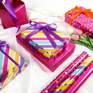 Wholesale High Quality Coated Silicone Virgin Birthday Wrapping Paper Roll Magenta Minimal Packaging Superior Craftsmanship - Product Image 3