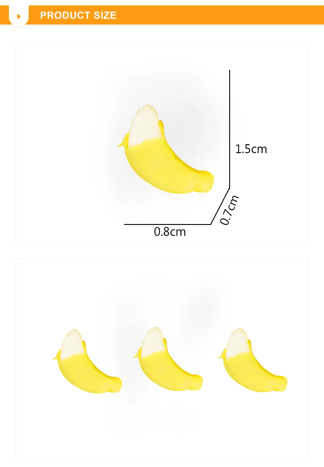 Doces de goma macia personalizados em forma de fruta, doces de gelatina de banana descascados 4D