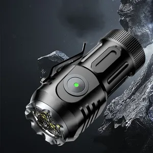 5*Wicks Mini <b>Rechargeable</b> Led <b>Flashlight</b> With Usb Charging Edc Waterproof Aluminum Torch Tail Magnet Cap Clip Portable Lighting - Product Image 1