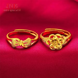 महिला नकली सोने के आभूषण महिलाओं के फूल आभूषण लाइव थोक अंगूठी - Product Image 2