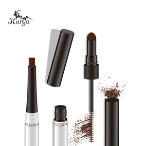 Logo personalizzato Dual Ends Vegan Eyes Makeup Liquid sopracciglia Mascara Buildable Eye Brow Powder cremoso Waterproof 3 in 1 matita per sopracciglia - Product Image 3