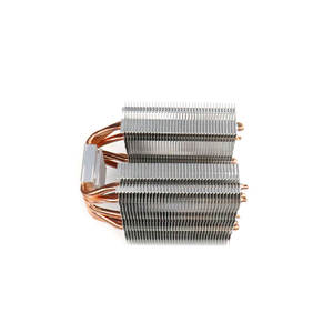 Aluminum Radiator PC CPU Cooler 2 Tower <b>Fan</b> Flat Heat With 6 Copper Pipe Cooling Accessories - Product Image 4
