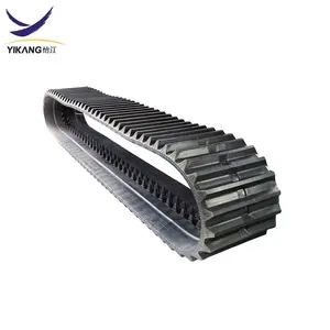 Yijiang company supply functional dumper rubber track for MOROOKA MST machine size 900x150x82 spare parts for construction