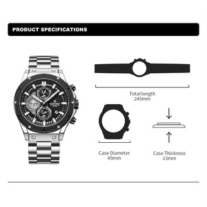 Reloj de Lujo Original de Fábrica Drioshipping, Reloj de Pulsera Impermeable con Esfera Grande, Reloj Masculino para Hombre, OEM ODM - Product Image 6