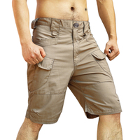 Pantalon court tactique imperméable et anti-déchirure pour homme, idéal pour la randonnée estivale, la chasse, avec plusieurs poches, pantalon cargo safari