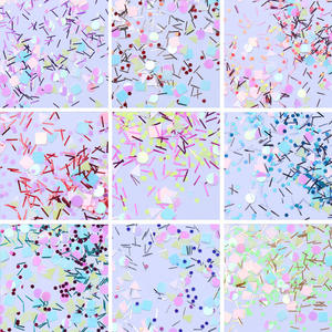 Lentejuelas holográficas mixtas con forma de mariposa, pigmento brillante para decoración de uñas y sombra de ojos - Product Image 6