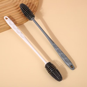 Cepillo giratorio de silicona <span class=keywords><strong>con</strong></span> mango largo de plástico para limpieza manual de biberones, 360 grados sin ángulos muertos, para limpiar manchas de té. - Product Image 3
