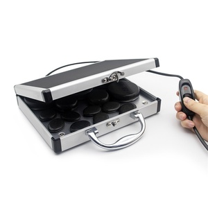 Ensemble de massage aux pierres chaudes avec chauffage Chauffe-pierre de massage portable en aluminium pour SPA - Product Image 3