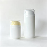 Flacon de lotion ovale sans air de 50 à 100 ml, en plastique PP, flacon sous vide portable, conteneur de recharge cosmétique pour les soins de la peau
