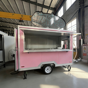Remorque alimentaire mobile carrée entièrement équipée avec <span class=keywords><strong>chauffe</strong></span>-<span class=keywords><strong>eau</strong></span> instantané et réservoir d'<span class=keywords><strong>eau</strong></span> potable pour service de restauration professionnel - Product Image 1