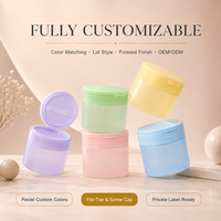 Pot en plastique PET à large ouverture avec couvercle à pression 83 mm, 250g, 300g, 350g – Distributeur pour salons de beauté et professionnels