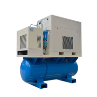 Compresseur d'air industriel tout-en-un Airstone 15KW 20HP 500L 220v, moteur à vis avec réservoir, sécheur, moteur refroidi par air