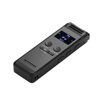 Enregistreur vocal numérique à répétition AB de 128 Go avec écran LCD, enregistreur audio de 60 heures avec haut-parleur