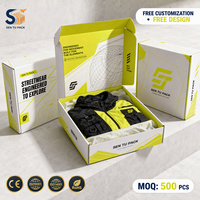 Boîte à vêtements personnalisée, boîte d'expédition en carton ondulé, emballage couleur, directement de l'usine, échantillon gratuit