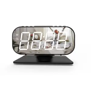 new arrival Digital Electronic Mirror Alarm Clock Red Led Night