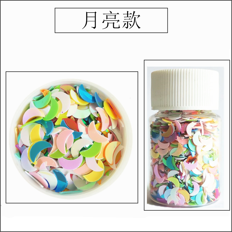 15ml bottle mixed color plastic-moon style