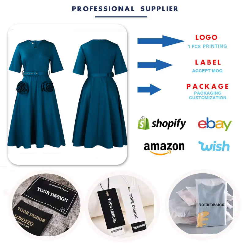 a line midi dresses Ruffle Square A-line Cotton Midi Dresses Kelly Green / M main image 0