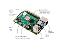 Raspberry Pi 4 Modelo B 1GB / 2GB / 4GB RAM para Raspberry Pi 4B DIY
