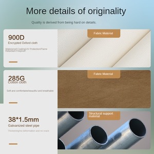 เต็นท์แคมป์ปิ้งสุดหรูขนาดใหญ่ 4 ฤดู 3ม. 4ม. 7ม. กันน้ำ สำหรับโรงแรมและแคมป์ปิ้ง พร้อมพรมปูพื้น รูปทรงพีระมิด/ดาว ลดราคาพิเศษ - Product Image 4