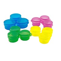 Boîte de rangement portable en plastique à couvercle rabattable, petit pot en plastique avec couvercle à charnière, mini-conteneur pour échantillons de graines