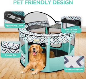 Corralito Plegable para Perros en Oferta, Estructura de Alambre de Acero, Forma de Árbol, Casas para Uso en Interiores y Exteriores, Embalaje en Caja - Product Image 6