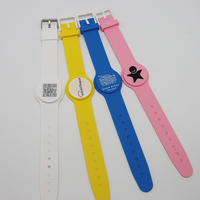 Bracelet Silicone NFC RFID de Contrôle d'Accès Passif, Souple avec QR Code