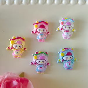 Cute Cartoon KT <strong>Cat</strong> Girl Eco-Friendly Resin Accessories DIY Cream Glue Phone Case Hairpin Keychain Shoe Buckle Accessory Batch - Product Image 3