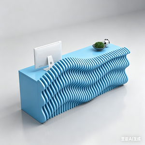 Mostrador de Recepción Resistente al Desgaste, Mostrador Frontal Resistente a Desgarros para Uso Comercial a Largo Plazo - Product Image 2