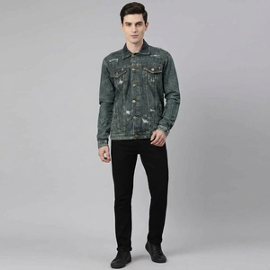 Cheap Price Comfortable <b>Men's</b> Jeans <b>Jacket</b> Premium Quality Button Style Original 100% Cotton Denim <b>Jacket</b> For <b>Men</b> - Product Image 1