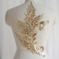 LS332 Paillettes colorées en polyester brodées en dentelle pour vêtements, robe de mariée, accessoires de conception.