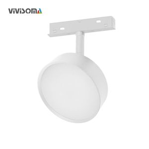 MT4201720 DC48V <span class=keywords><strong>Rail</strong></span> magnétique encastré fin à montage en surface, éclairage <span class=keywords><strong>sur</strong></span> <span class=keywords><strong>rail</strong></span> rond 7W, dimmable, noir/blanc, profil 30mm, moderne, haute performance - Product Image 3