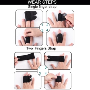 ปลอกสวมนิ้วป้องกันนิ้วปลอกรัดข้อมือยางยืดปรับได้สายรัดเพื่อนเหมาะสำหรับ HA01961กีฬา - Product Image 5