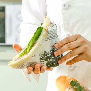 Papier d'emballage <span class=keywords><strong>pour</strong></span> hamburgers, papier ciré de qualité alimentaire, personnalisé avec logo et taille, résistant à la graisse, <span class=keywords><strong>pour</strong></span> la viande de charcuterie - Product Image 6