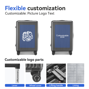 Ensembles de bagages de luxe de 20, 24, 28 pouces, 3 pièces, léger, pour suite de voyage, <span class=keywords><strong>valise</strong></span> à roulettes rigide - Product Image 6