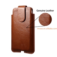 Pochette de ceinture multifonctionnelle en cuir PU pour téléphone portable, étui de ceinture portable à prix d'usine