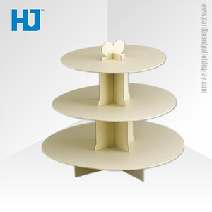 Personalizado diseño especial 3 capas ronda piso <span class=keywords><strong>de</strong></span> cartón soporte <span class=keywords><strong>de</strong></span> exhibición para torta <span class=keywords><strong>de</strong></span> la taza promocional - Product Image 2